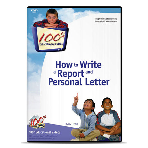 How to Write a Report and Personal Letter by Winters Productions